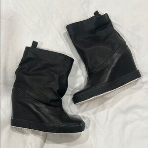 Giuseppe Zanotti Black Wedge Shoes